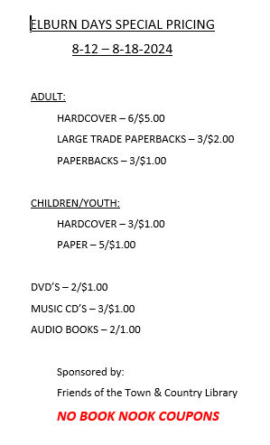 2024 Book Nook Prices